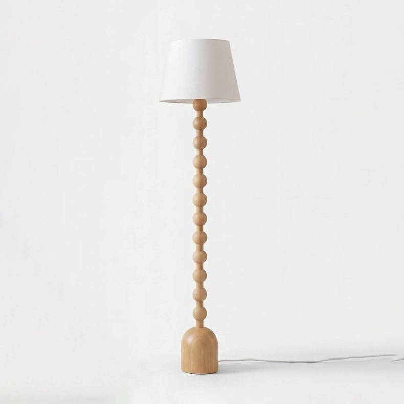5786-F046 Fabric Wood Floor Lamp