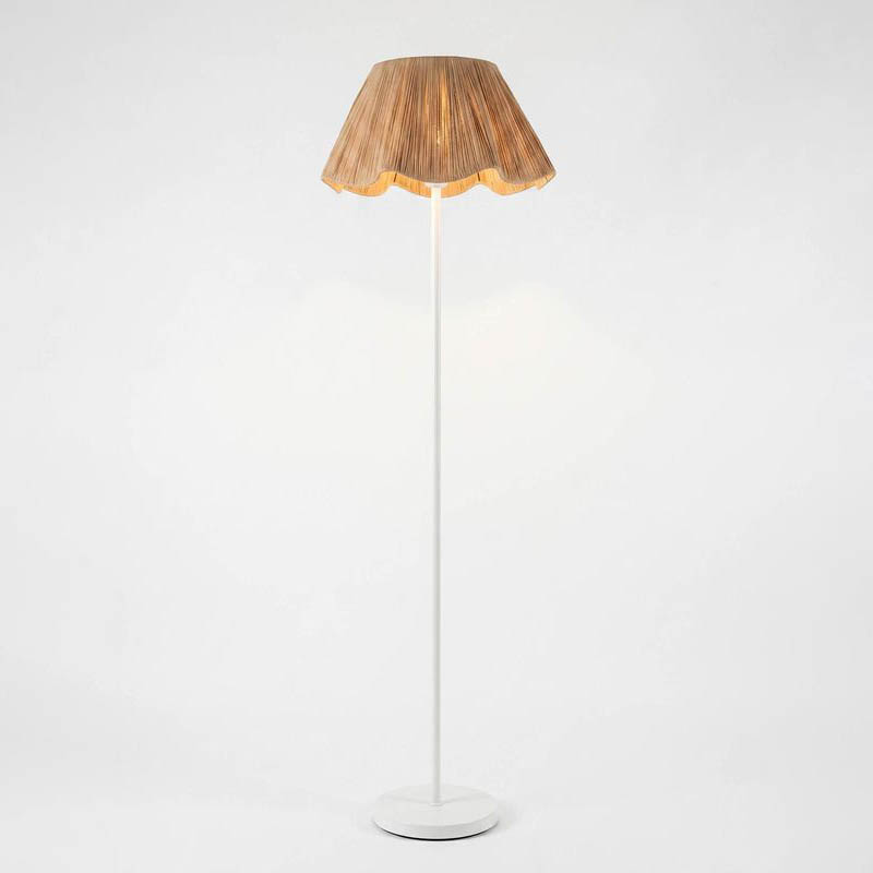 5786-F048 Paper Raffia Floor Lamp
