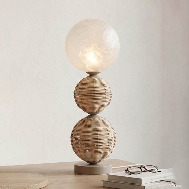 5786-T155 Glass Table Lamp